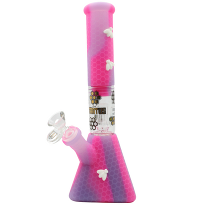 Stratus Silicone Pyramid Bong with Removable Perc