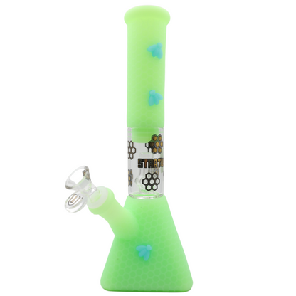 Stratus Silicone Pyramid Bong with Removable Perc