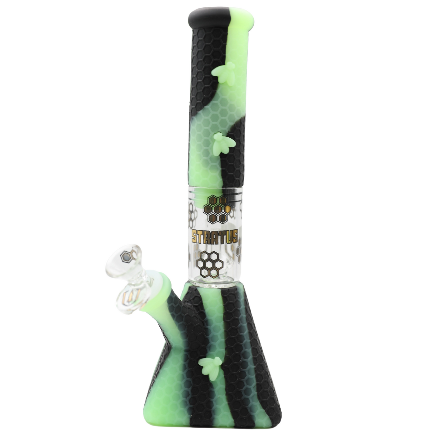 Stratus Silicone Pyramid Bong with Removable Perc