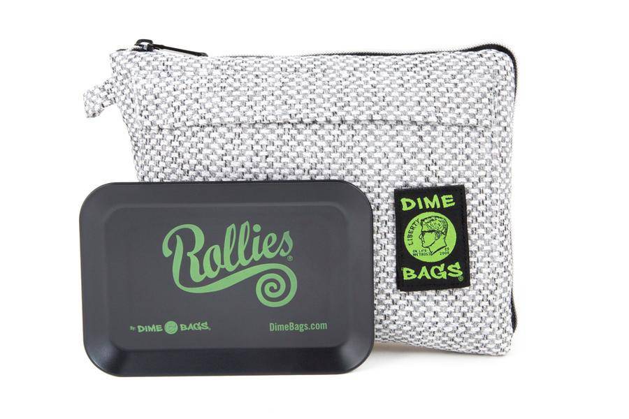 Dime Bags Padded Travel Pouch Case - Silver