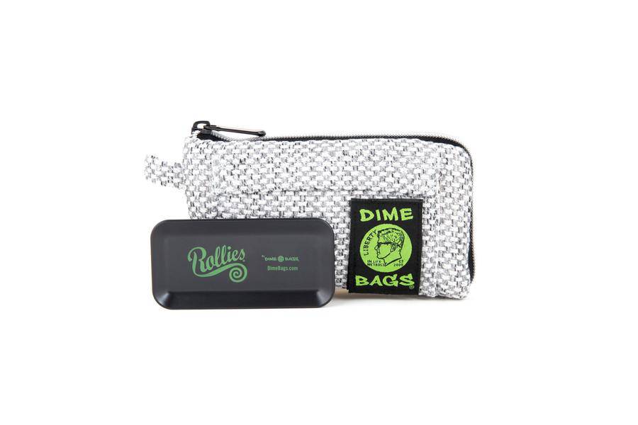 Dime Bags Padded Travel Pouch Case - Silver