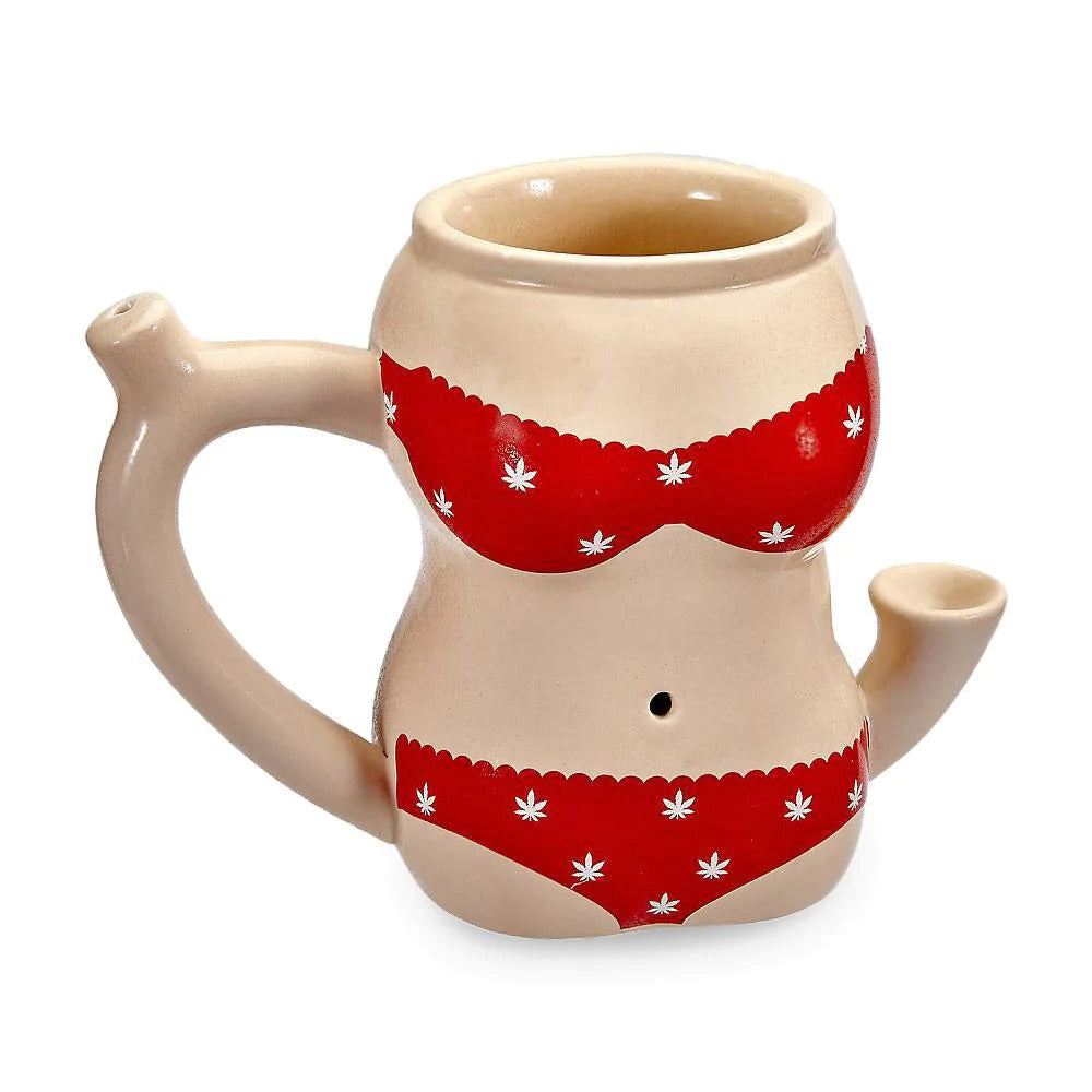 Red Bikini Pipe Mug