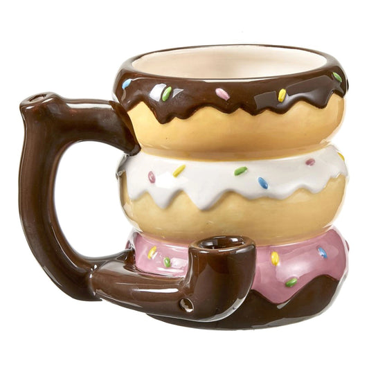 Donut Ceramic Mug Pipe