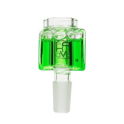 Krave Freezable 14mm Green Glass Bowl | Smokefair