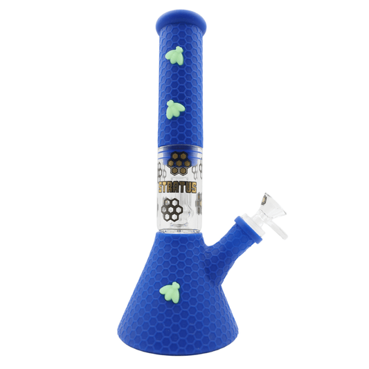 Stratus Bee Round Base Silicone Bong - Flight 710