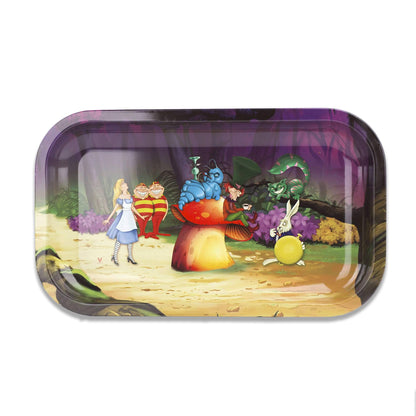 Alice in Wonderland Metal Rolling Tray