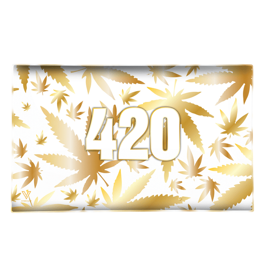 Gold 420 Glass Shatter Resistant Rolling Tray