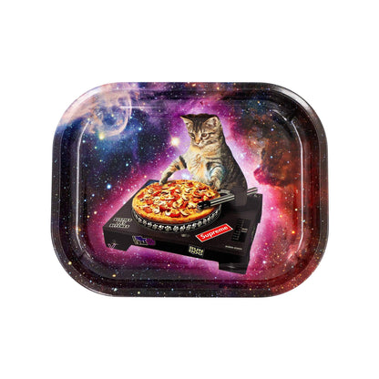 Pizza Kitty Metal Rolling Tray