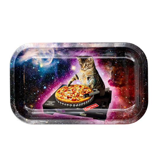 Pizza Kitty Metal Rolling Tray