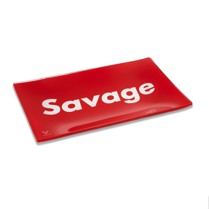 Savage Glass Shatter Resistant Rolling Tray