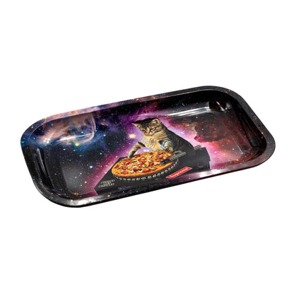 Pizza Kitty Metal Rolling Tray