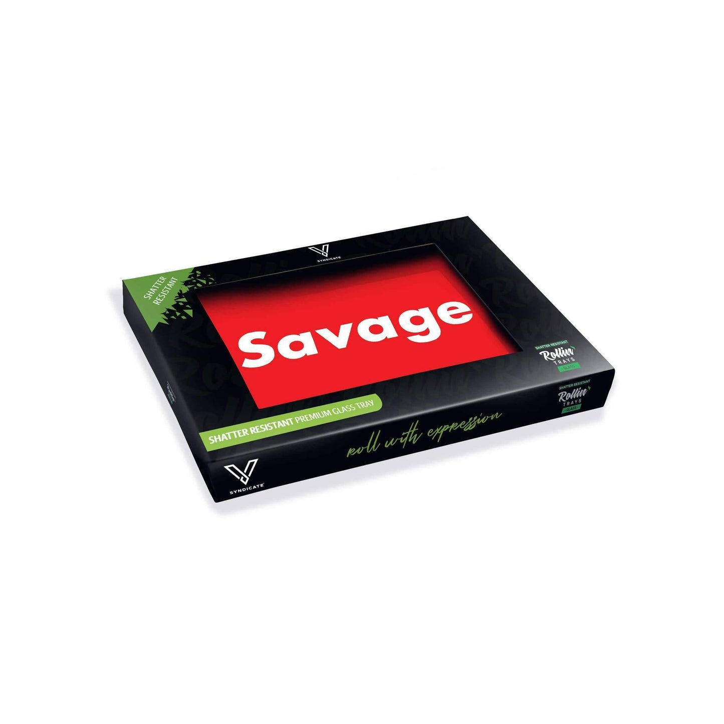 Savage Glass Shatter Resistant Rolling Tray